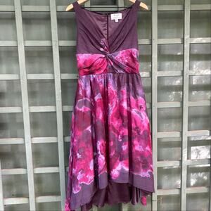 Lela Rose x Neiman Marcus Target Watercolor Floral High-Low Dress Size 8